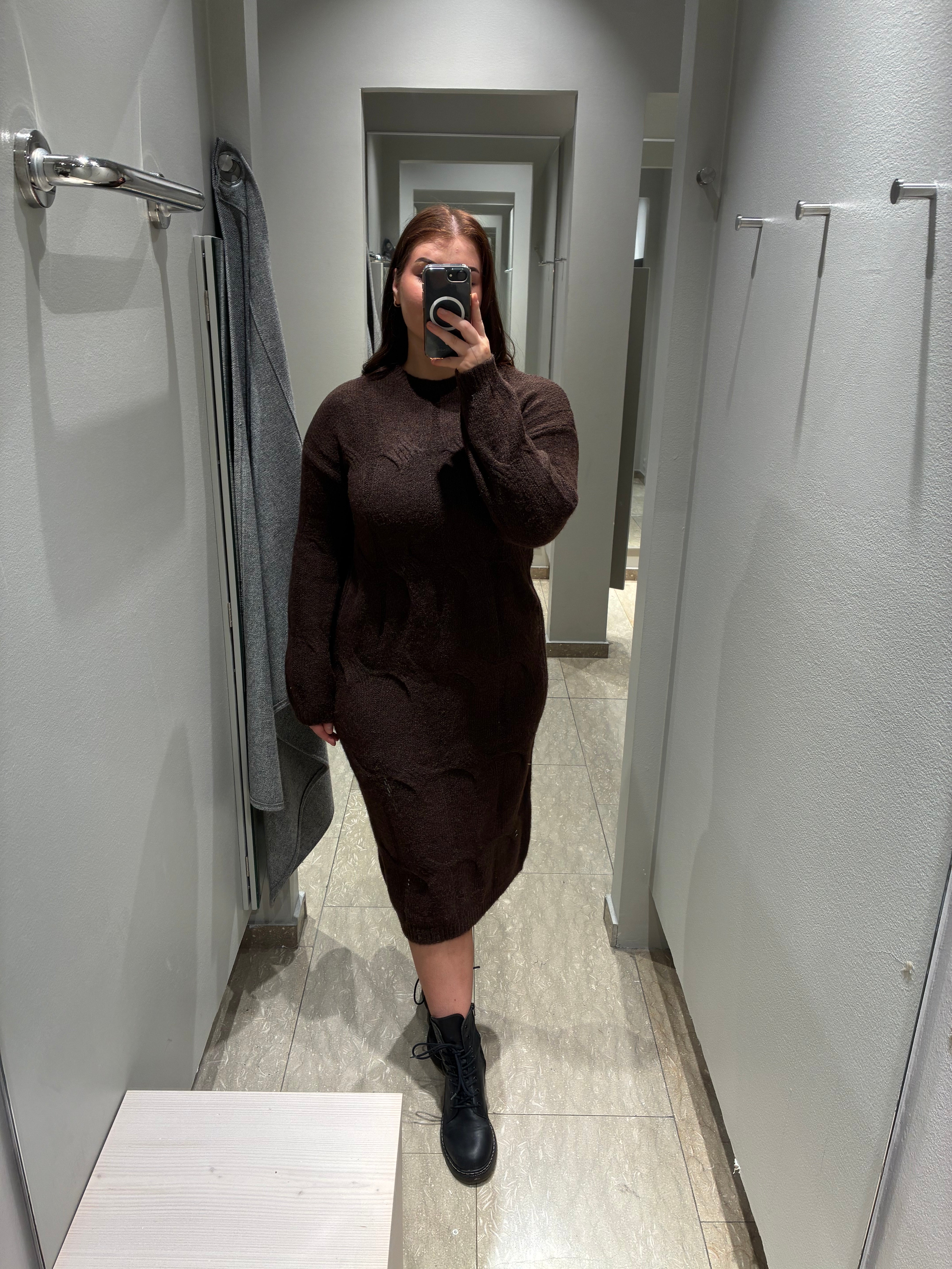 PCJENNA Midi Dress - Hot Fudge